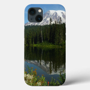 Mount Rainier-meerreflectie met wilde bloemen Case-Mate iPhone Case