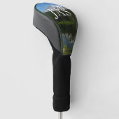 Mount Rainier-meerreflectie met wilde bloemen Golfheadcover (Schuin)