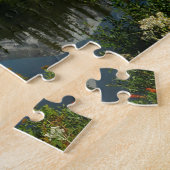 Mount Rainier-meerreflectie met wilde bloemen Legpuzzel (Zijkant)
