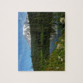 Mount Rainier-meerreflectie met wilde bloemen Legpuzzel (Verticaal)