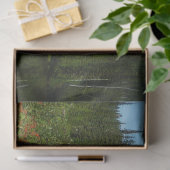 Mount Rainier-meerreflectie met wilde bloemen Tissuepapier (Geschenk)