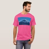Mount Rainier met lenticulaire wolk (olieverfschil T-shirt (Voorkant volledig)