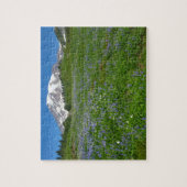 Mount Rainier met paarse lupine Legpuzzel (Verticaal)