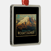 Mount Rainier Metalen Ornament (Rechts)