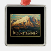 Mount Rainier Metalen Ornament (Voorkant)