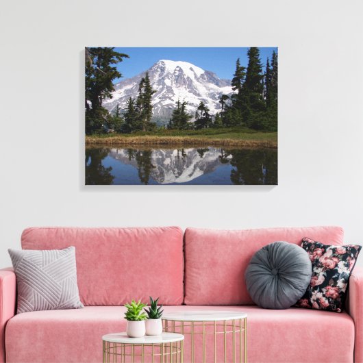 Mount Rainier, Mt. Rainier National Park, WA Canvas Afdruk (Insitu (Woonkamer))