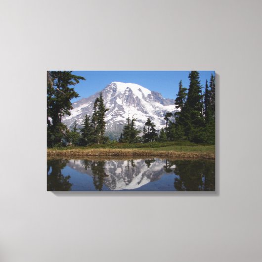 Mount Rainier, Mt. Rainier National Park, WA Canvas Afdruk (Voorkant)