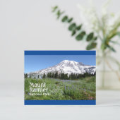 Mount Rainier N.P. met tekst Briefkaart (Staand voorkant)