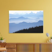 Mount Rainier Nationaal Park | Cascadegebergte Canvas Afdruk (Insitu (Woonkamer))