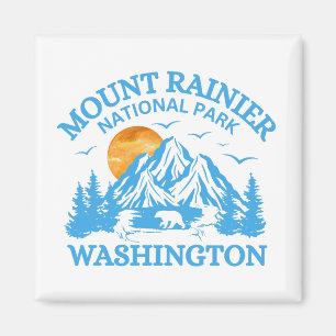 Mount Rainier Nationaal Park Cooler Magneet