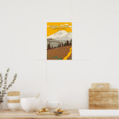Mount Rainier Nationaal Park Cowlitz Divide  Poster (Keuken)