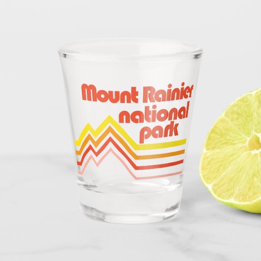 Mount Rainier, Nationaal Park Shot Glas (Voorkant)