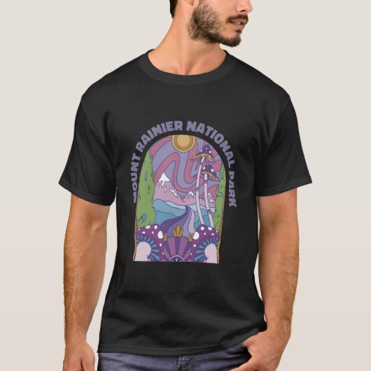 Mount Rainier Nationaal Park T-shirt (Voorkant)
