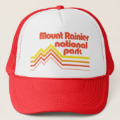 Mount Rainier, Nationaal Park Trucker Pet (Voorkant)