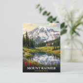 Mount Rainier Nationaal Park Washington Briefkaart (Staand voorkant)