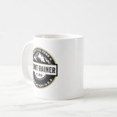 Mount Rainier National Park Alpine Logo Koffiemok (Voorkant links)