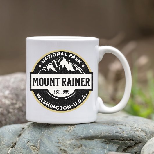 Mount Rainier National Park Alpine Logo Koffiemok