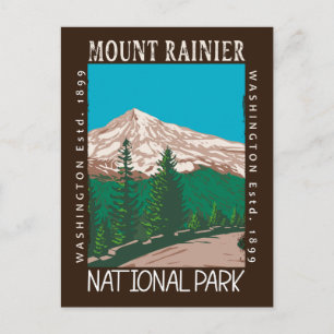 Mount Rainier National Park  Briefkaart