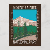 Mount Rainier National Park  Briefkaart (Voorkant)