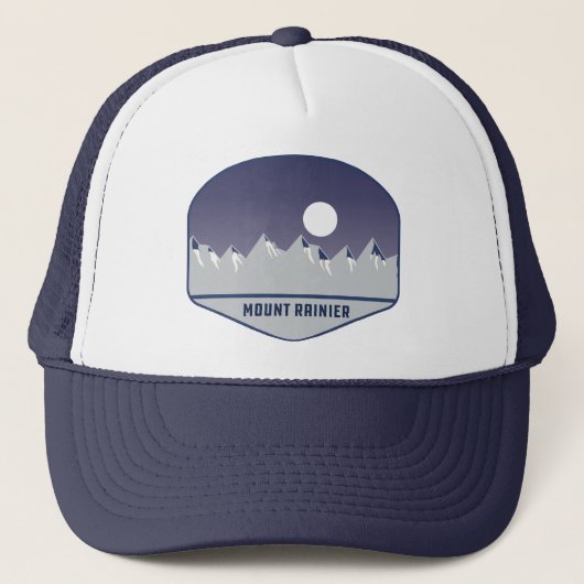 Mount Rainier National Park Camping Washington Trucker Pet (Voorkant)