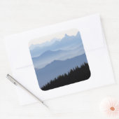 Mount Rainier National Park | Cascadegebergte Vierkante Sticker (Envelop)