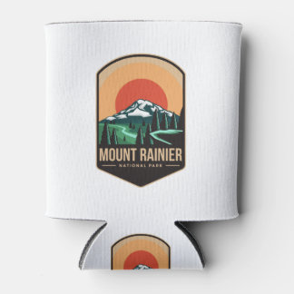 Mount rainier national park embleem patch logo blikjeskoeler