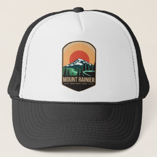Mount rainier national park embleem patch logo trucker pet