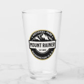 Mount Rainier National Park High-altitude Emblem Glas (Voorkant)