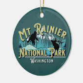Mount Rainier National Park Holiday Keepslag Keramisch Ornament (Links)
