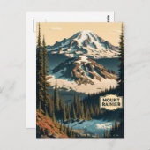 Mount Rainier National Park in Washington Briefkaart (Voorkant / Achterkant)