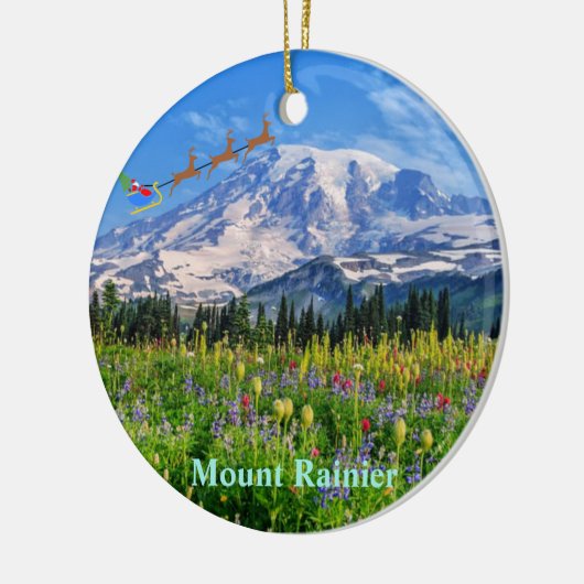 Mount Rainier National Park Keramisch Ornament (Links)