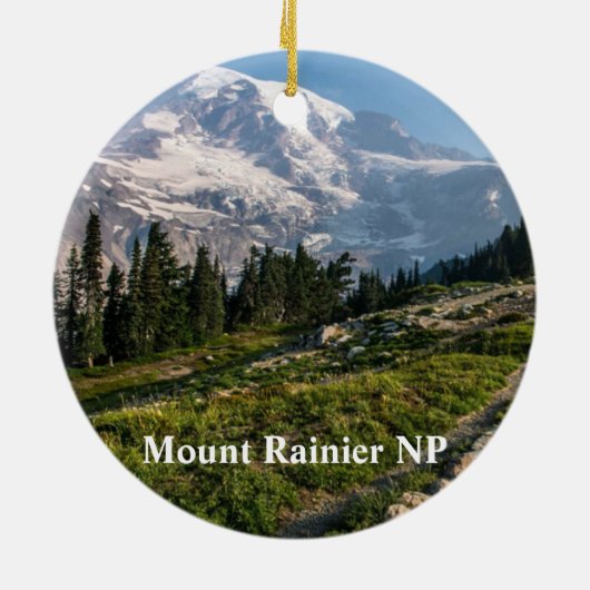 Mount Rainier National Park Keramisch Ornament (Achterkant)