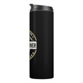 Mount Rainier National Park Logo Mountain Thermosbeker (Geroteerd rechts)