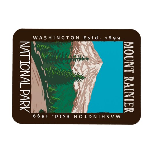 Mount Rainier National Park  Magneet (Horizontaal)