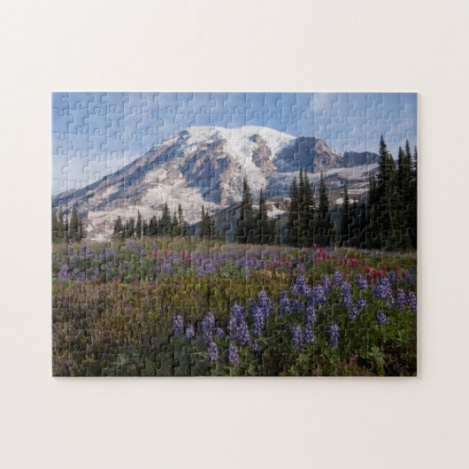 Mount Rainier National Park, Mount Rainier 3 Legpuzzel (Horizontaal)