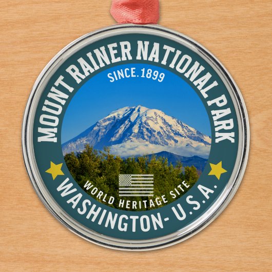 Mount Rainier National Park - Nature Lovers Gift Metalen Ornament