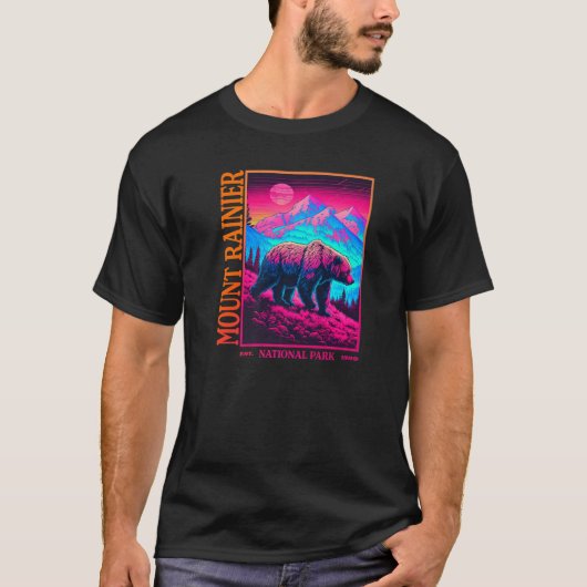 MOUNT RAINIER National Park Premium T-shirt (Voorkant)