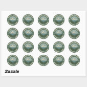  Mount Rainier National Park reizen Ronde Sticker (Vel)