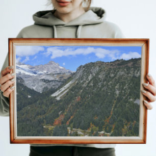 Mount Rainier National Park Schitterend Kloof Foto Afdruk