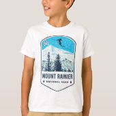 Mount Rainier National Park Ski Badge T-shirt (Voorkant)