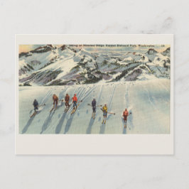Mount Rainier National Park Skiing Mazama Ridge Briefkaart