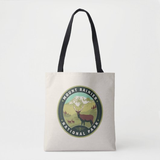 Mount Rainier National Park Tote Bag (Voorkant)