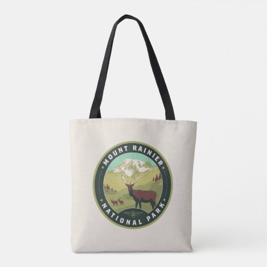Mount Rainier National Park Tote Bag (Achterkant)