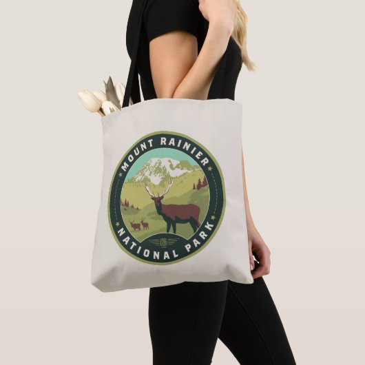 Mount Rainier National Park Tote Bag (Dichtbij)