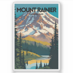 Mount Rainier National Park Traditionele reizen Sticker