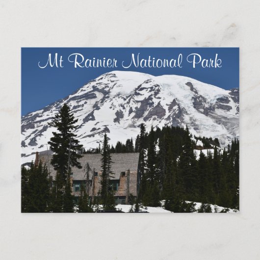 Mount Rainier National Park Travel Photo Briefkaart (Voorkant)