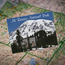 Mount Rainier National Park Travel Photo Briefkaart