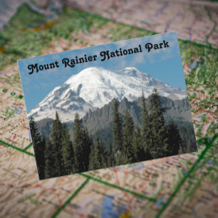 Mount Rainier National Park Travel Photo Briefkaart