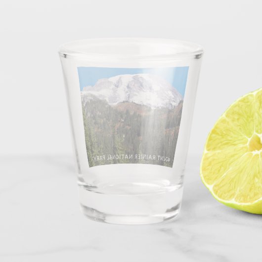Mount Rainier National Park Travel Photo Shot Glas (Achterkant)