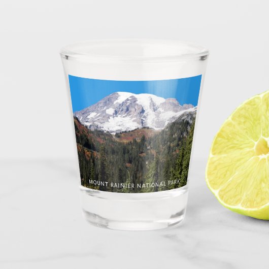 Mount Rainier National Park Travel Photo Shot Glas (Voorkant)